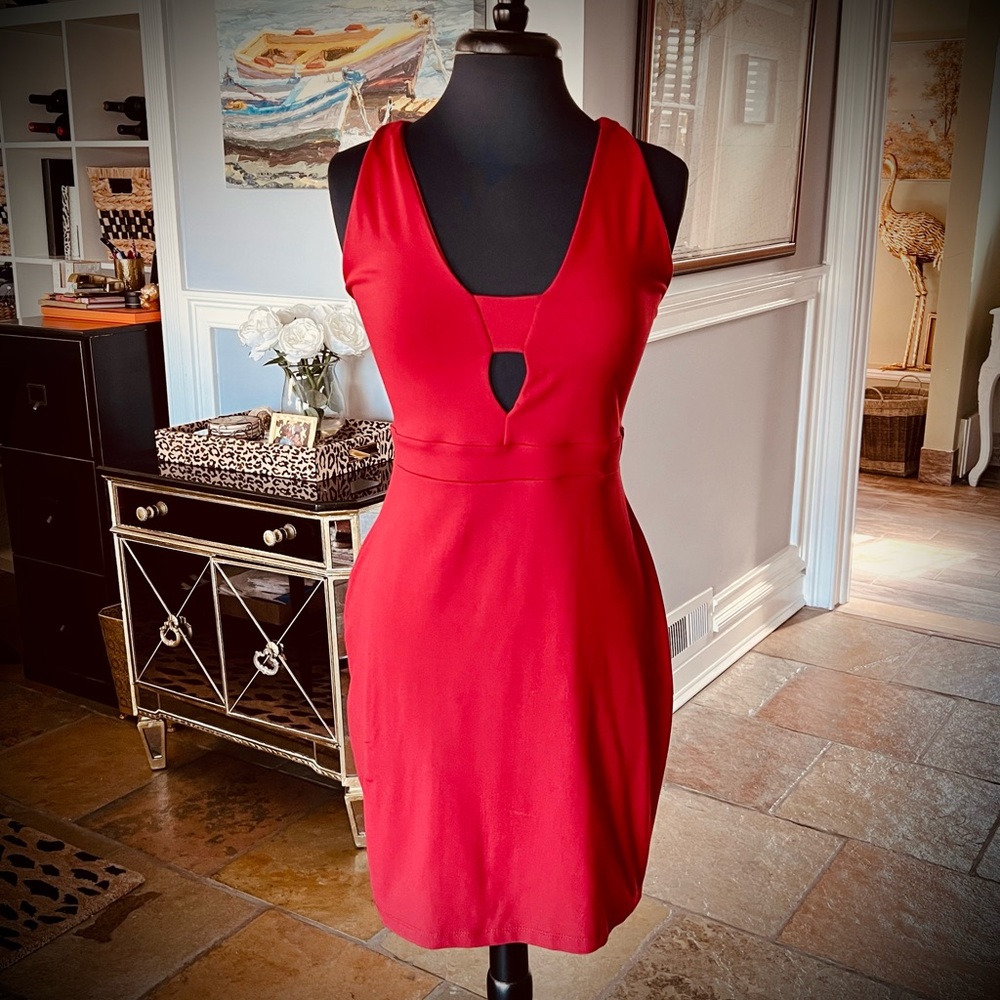 Susana Monaco Red Cocktail Dress